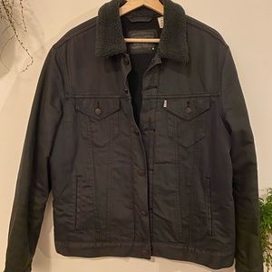 Levi’s Black Sherpa Trucker Jacket